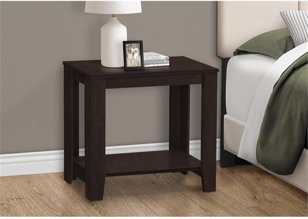 Monarch Specialties Accent Table, Side, End, Nightstand, Lamp, Living Room, Bedroom, Brown Laminate