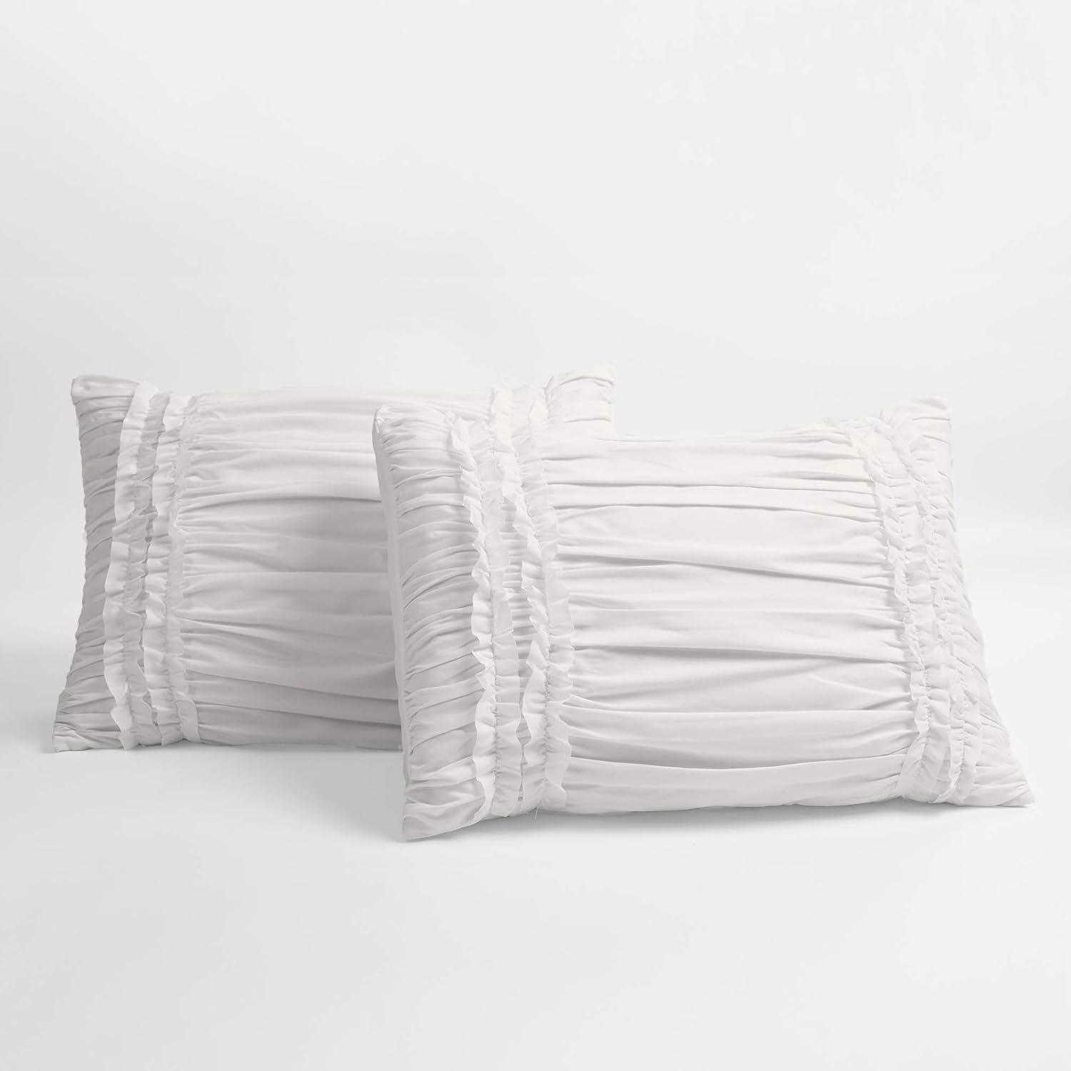 Belle Ruffle 4pc Comforter Set - Lush Décor