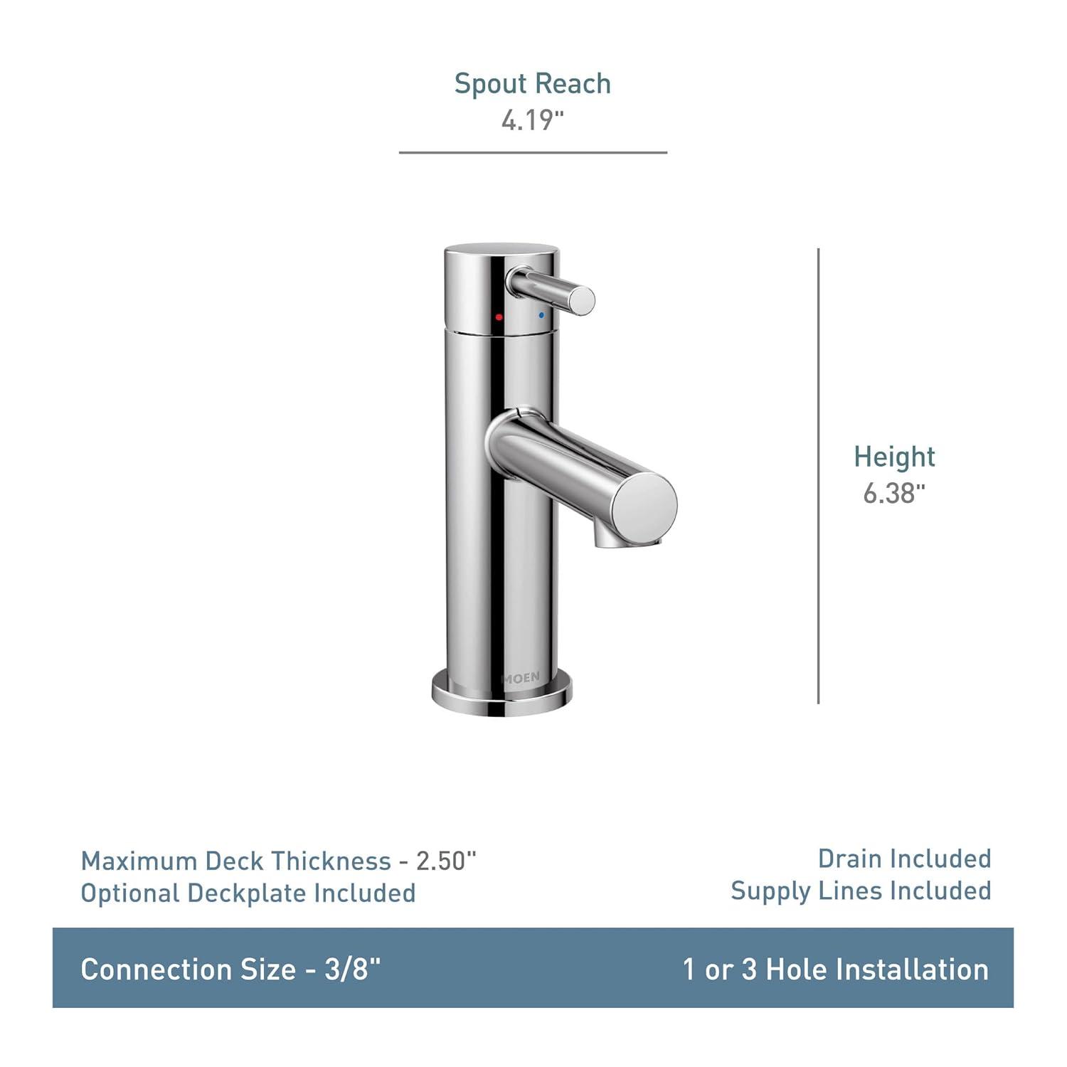 Align Single Hole Bathroom Faucet with Drain Assembly