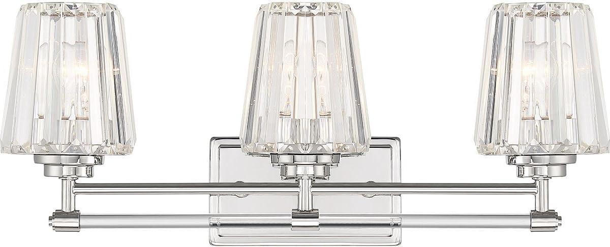 Savoy House Garnet 3 - Light Vanity in  Polished Nickel