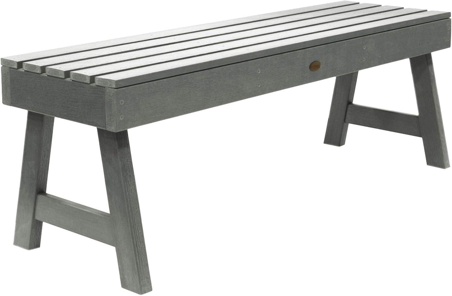 Coastal Teak 49" Backless Bench with Stainless Steel Hardware