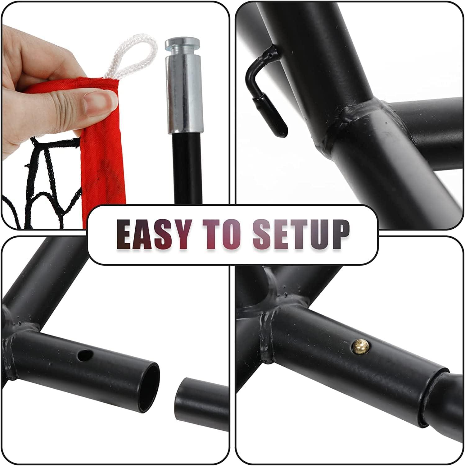 Zeny 7' x 7' Baseball Softball Practice Net Hitting Pitching Training Net w/Strike Zone,Bow Frame & Carry Bag