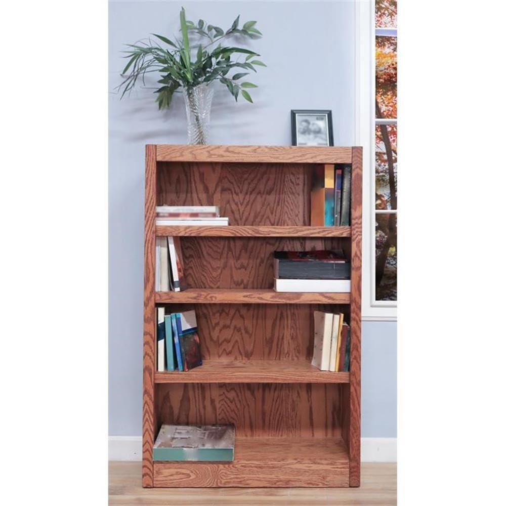 Concepts in Wood Book Shelf - Wood Bookcase Furniture 30 x 48" - Oak