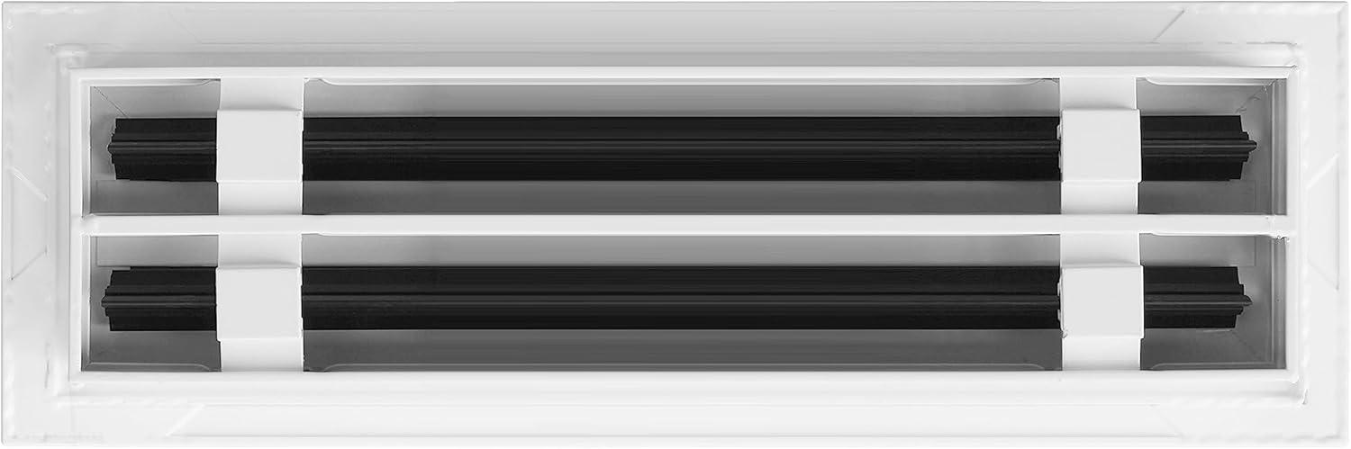 Texas Buildmart BUILDMART - 12x4 Modern AC Vent Cover - Standard Linear Slot Diffuser - Register Grille / Size: 2" H x 4" W x 12" L