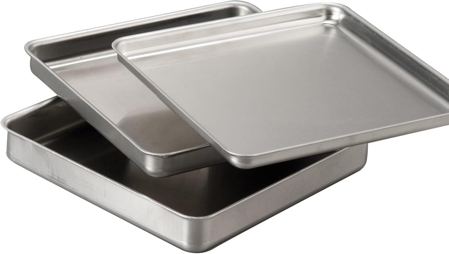 10" Square Aluminum Deep Dish Pizza Pan