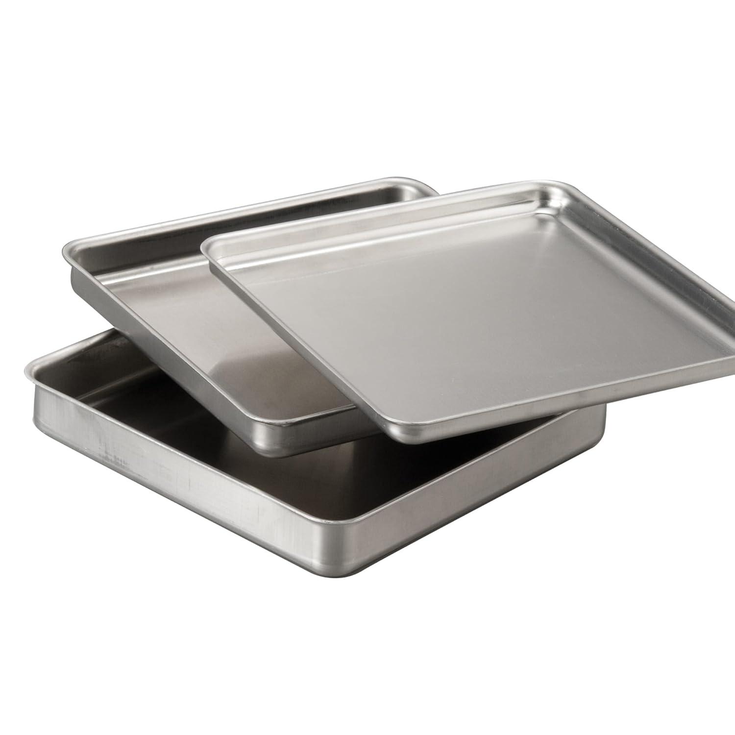 10" Square Aluminum Deep Dish Pizza Pan