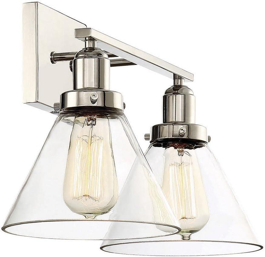 Catalina 2 Light Transparent Dimmable Vanity Light