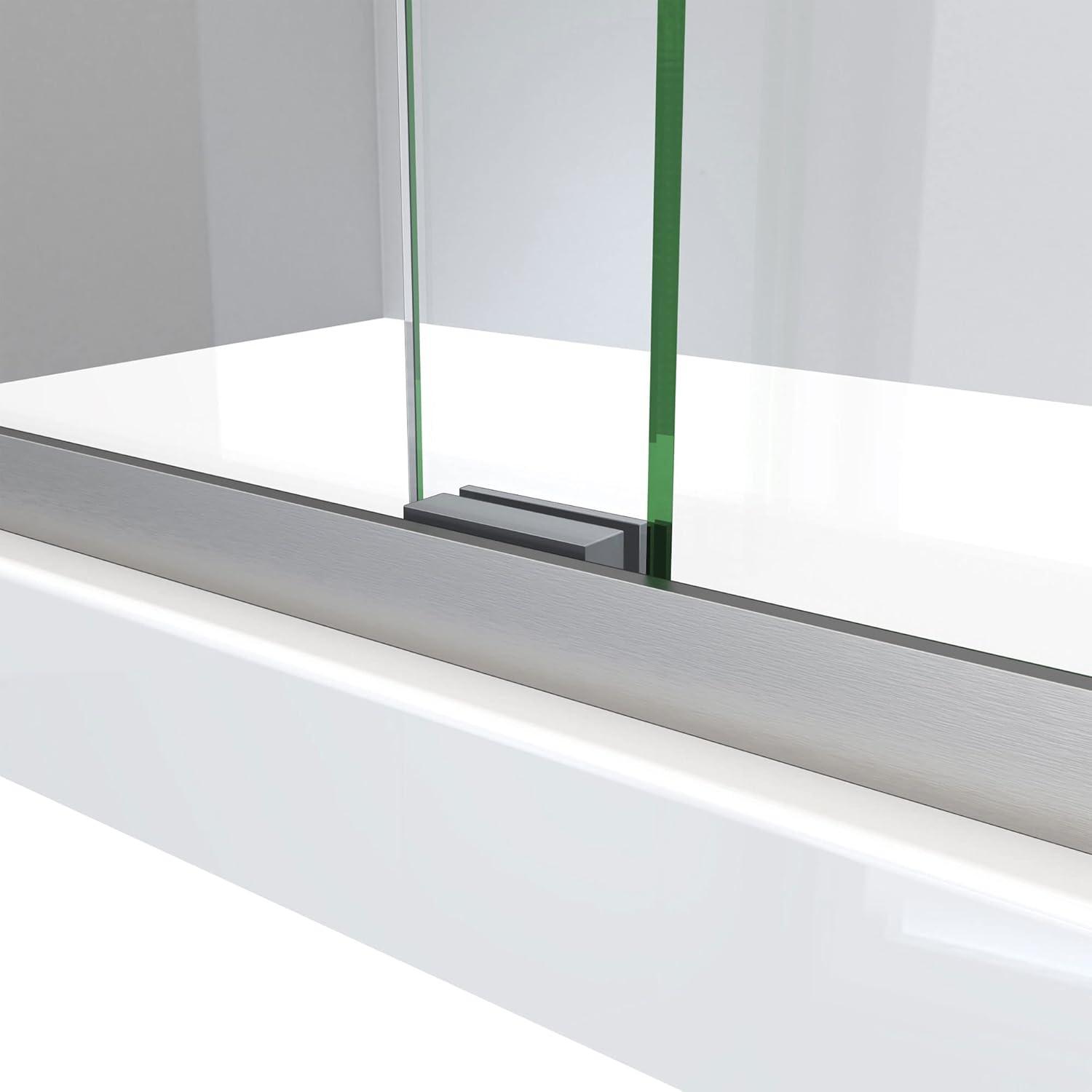 Charisma-X 44" W x 76'' H Bypass Semi-Frameless Shower Door with ClearMax Glass Treatment Technology