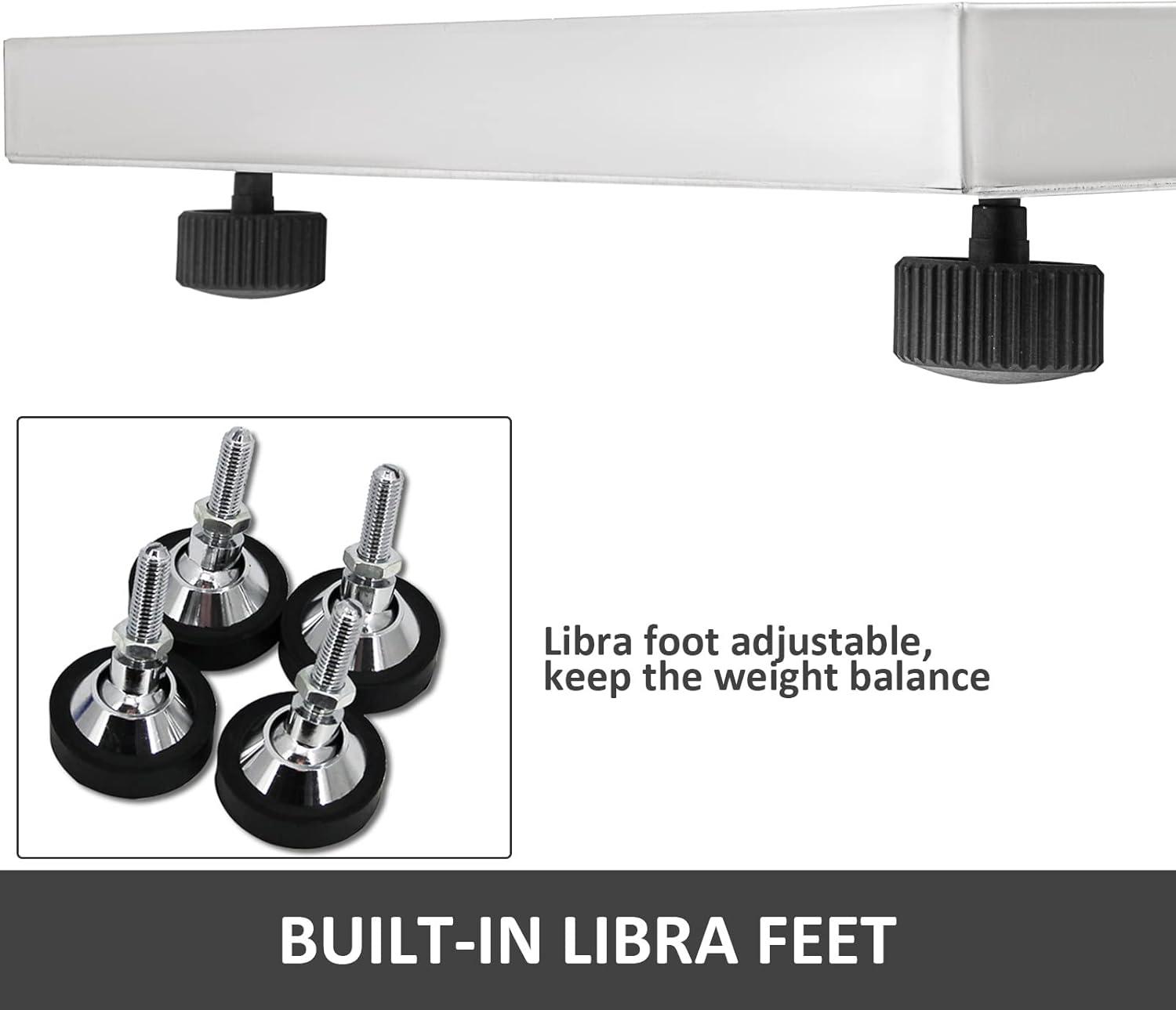 VEVOR 880Lbs x 0.2Lbs Livestock Scale Shipping Scales Large Platform 40.6x20.9Inch Stainless Steel Vet Scale Industrial Floor Scale Large Animal Dog Pig Scale Goat Weight Scale Pet Digital Scale