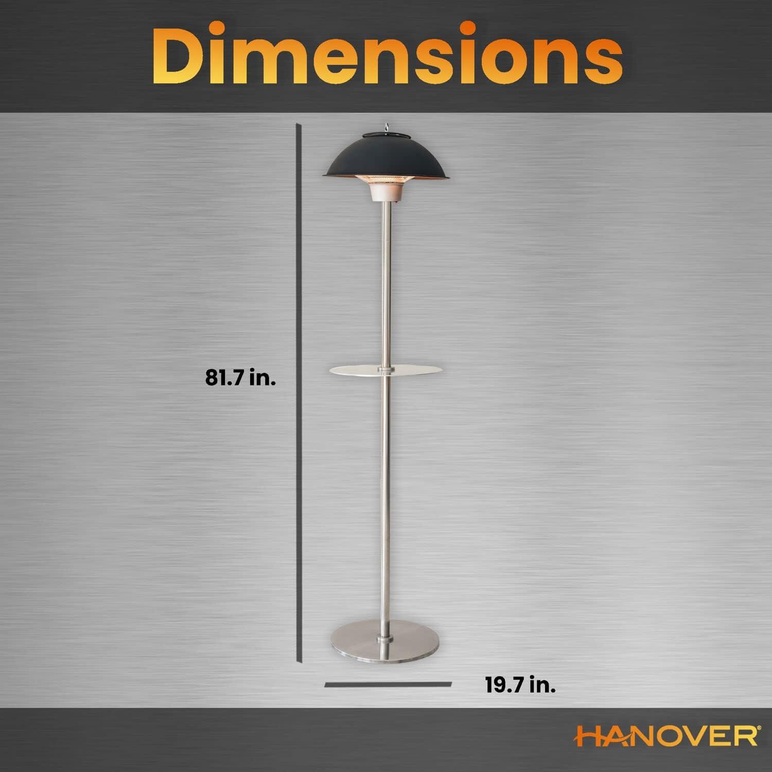 Hanover Hanover Electric Carbon Infrared Heat Lamp with Built-in Table