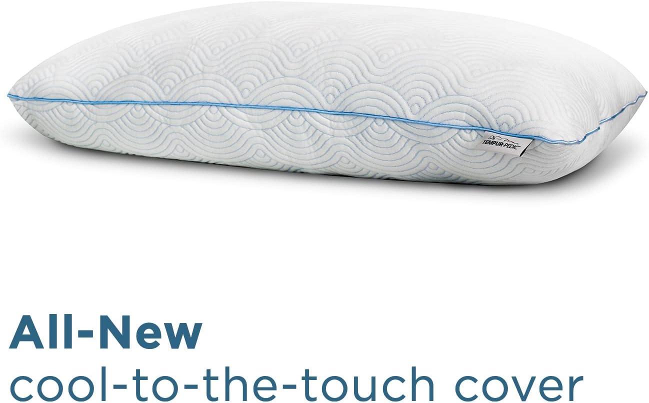 Tempur-Pedic Tempur-Cloud Memory Foam Adjustable + Cooling Cover Pillow, Adult, Queen