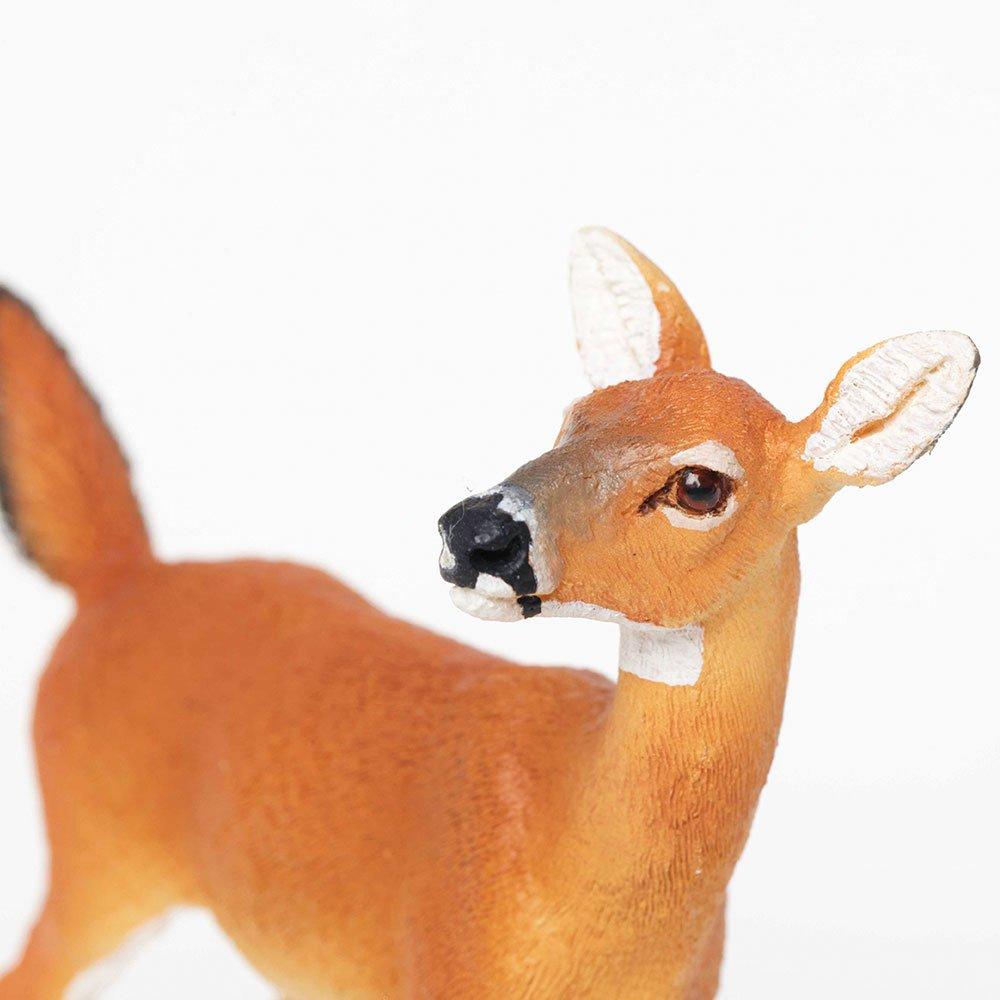 Safari Ltd. Whitetail Doe Figurine - Lifelike 4.3" Model Figure - Educational Toy for Boys, Girls, and Kids Ages 3+
