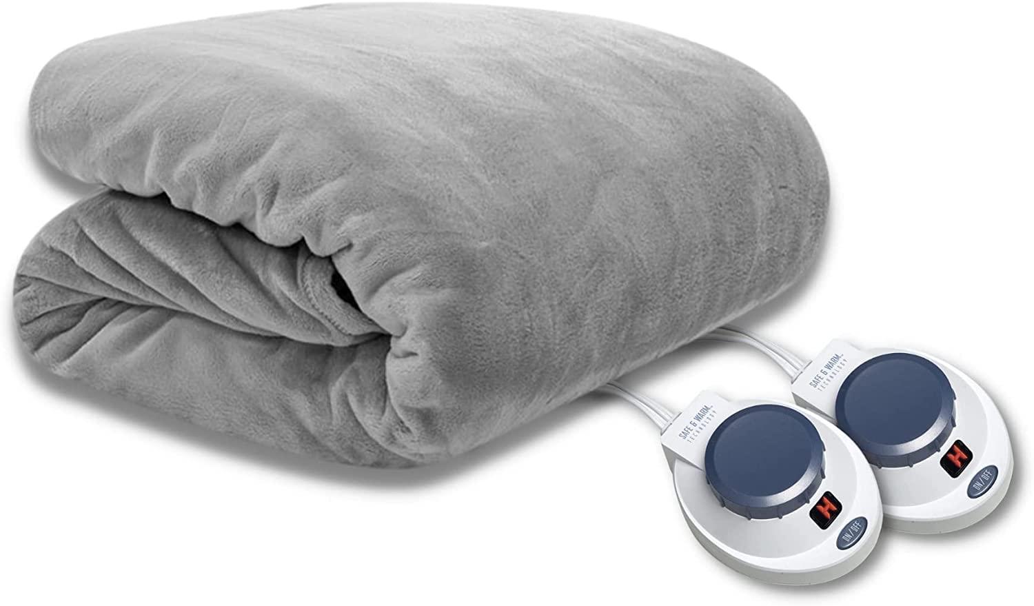 Swift Home Softheat Polyester Microfleece Low-Voltage Heated Electric Blanket