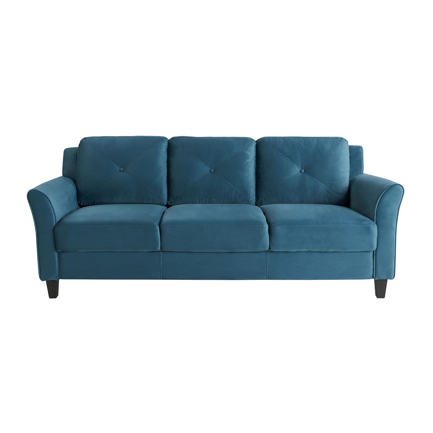Lifestyle Solutions Harper Sofa Blue Velvet