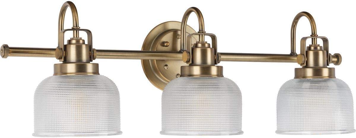 Rosser 3 Light Ribbed Dimmable Vanity Light