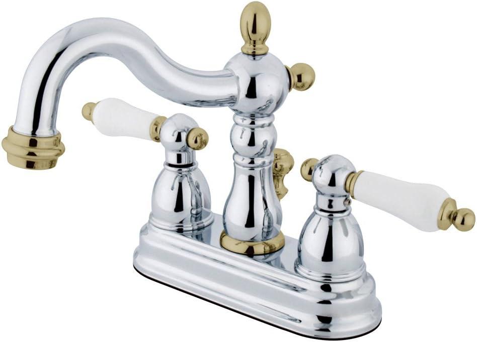 Heritage Centerset Bathroom Faucet with Drain Assembly