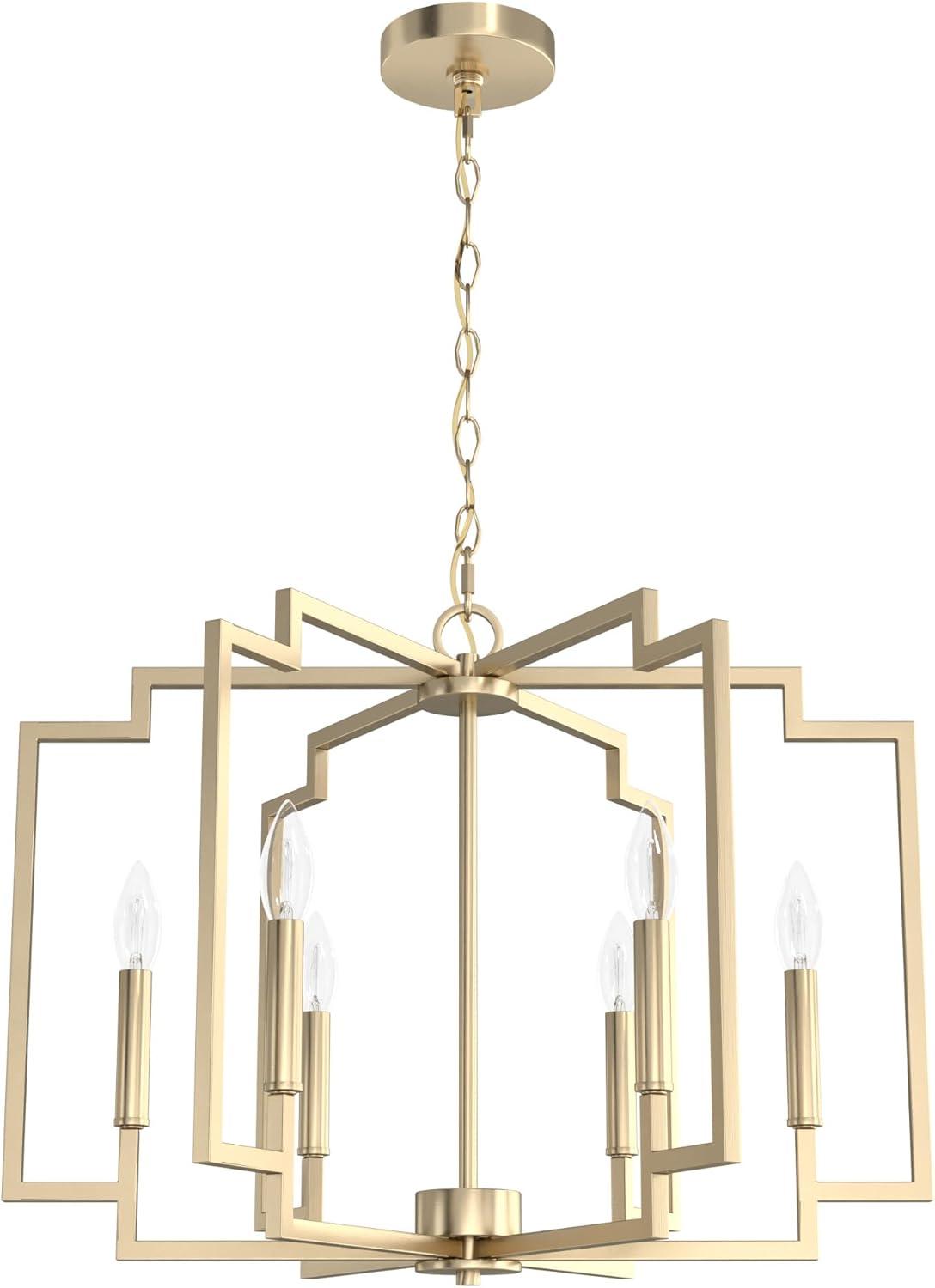 Zoanne Alturas Gold 24" Modern Glam Chandelier