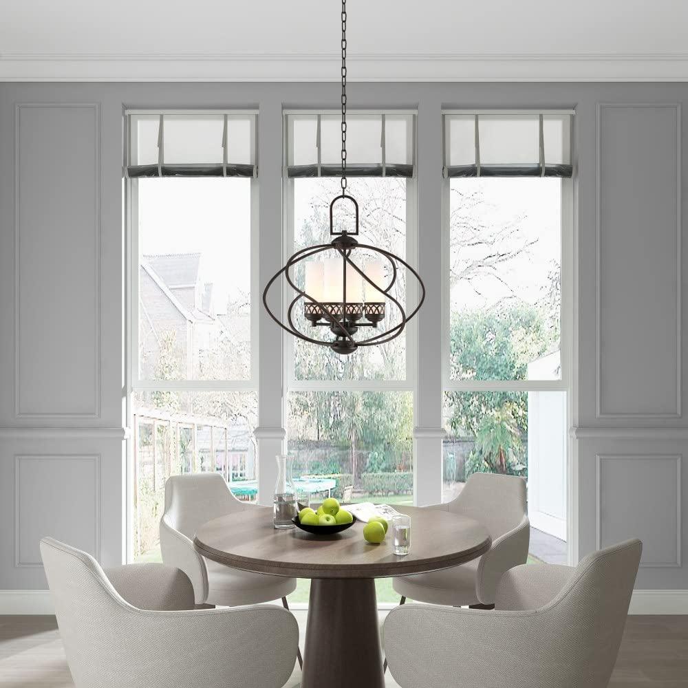 Livex Lighting Westfield 4 - Light Chandelier in Brushed Nickel