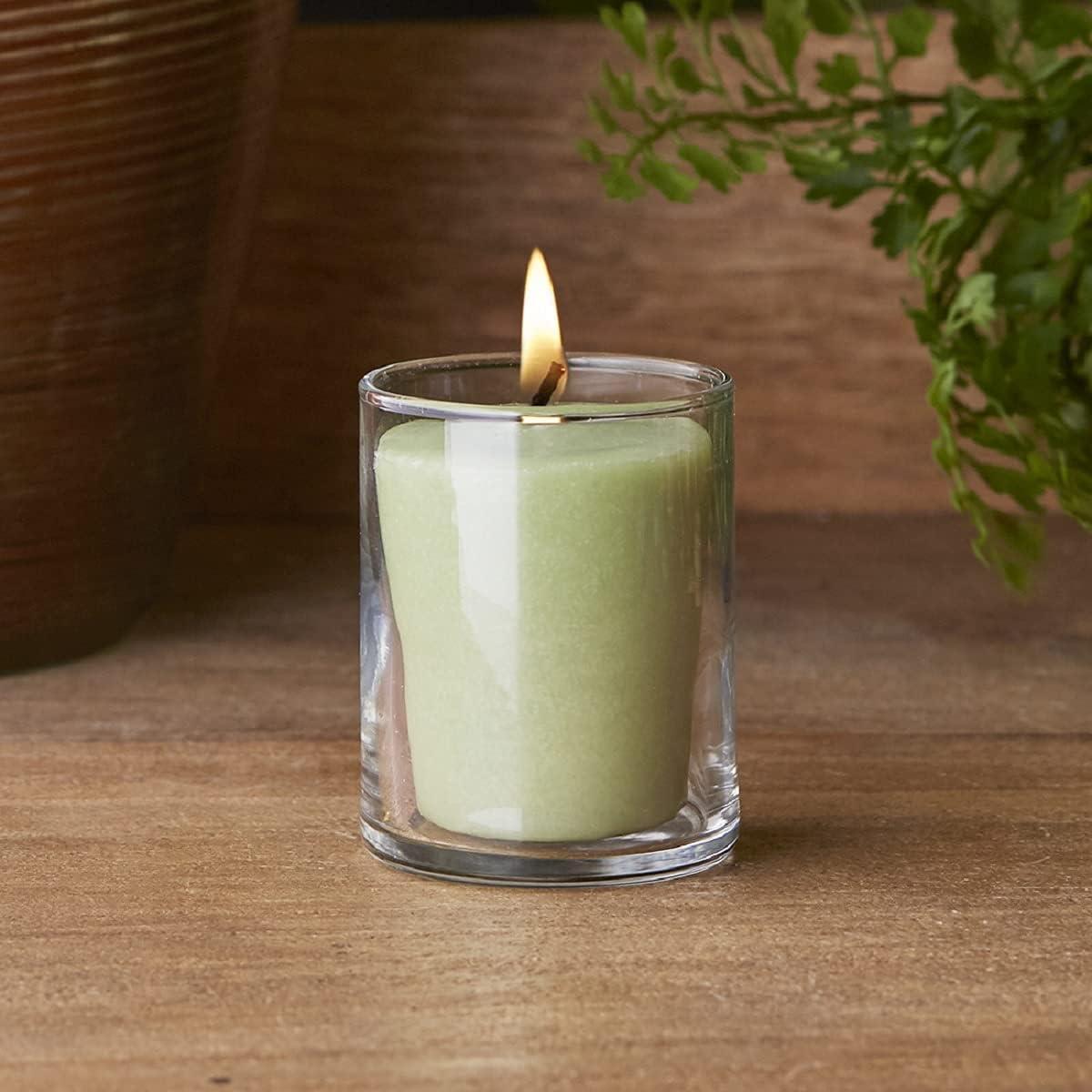 Root Candles Seeking Balance Relieve Eucalyptus Menthol Scented Votive Candle (Set of 18)
