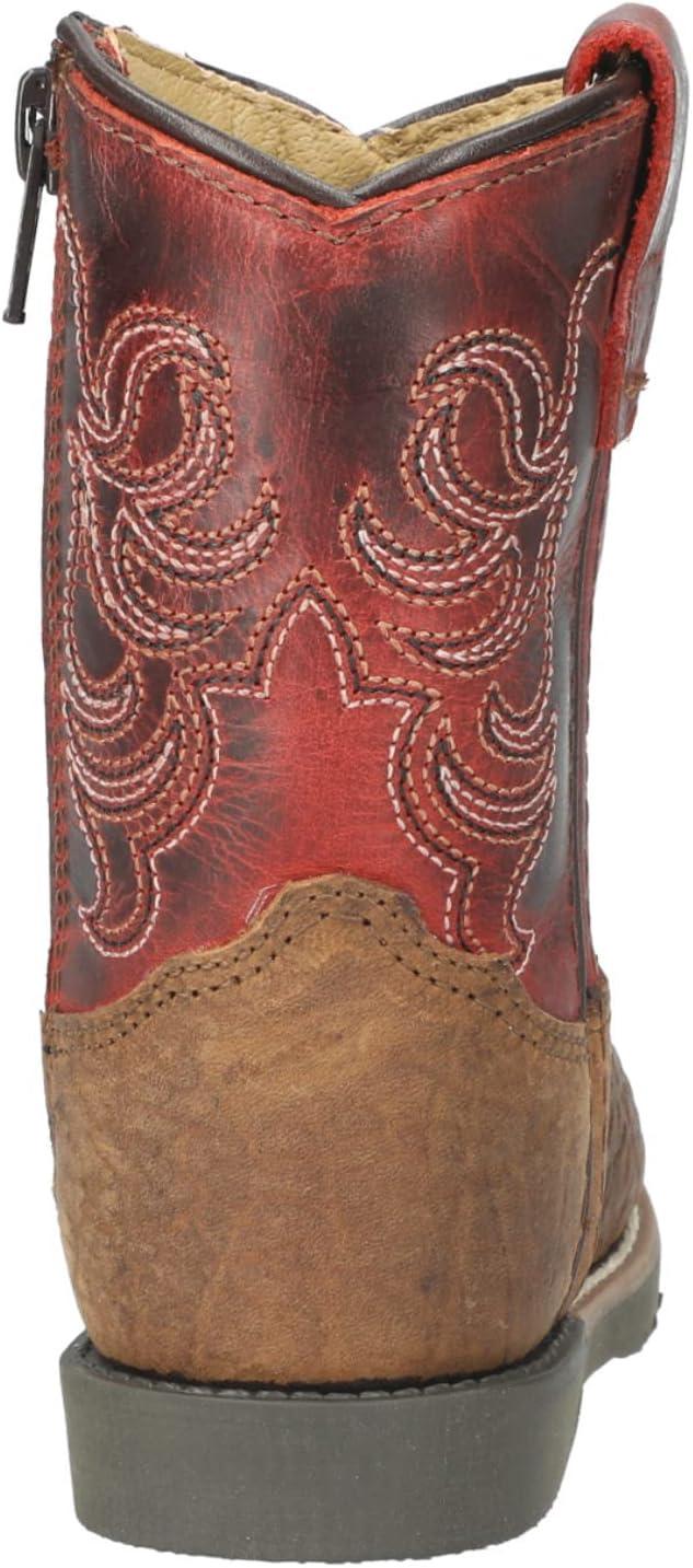 Autry Brown Genuine Leather Mid-Calf Western Boots