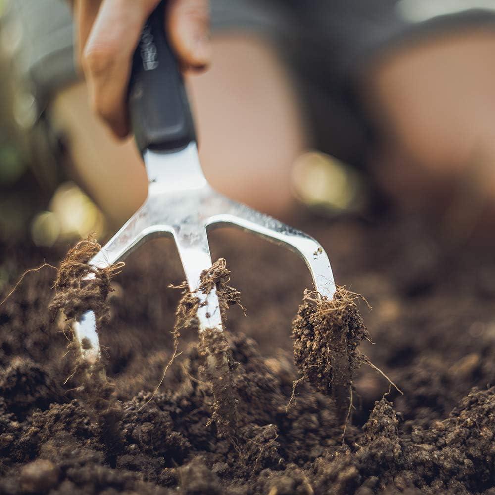 Xact Cultivator SoftGrip Handle Stainless Steel Tines