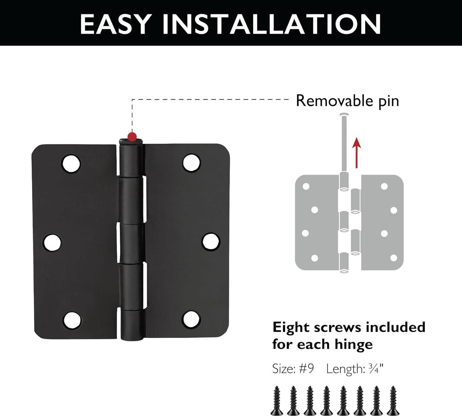 Design House 3.5" H x 3.5" W Butt Bearing Door Hinges (Set of 10)
