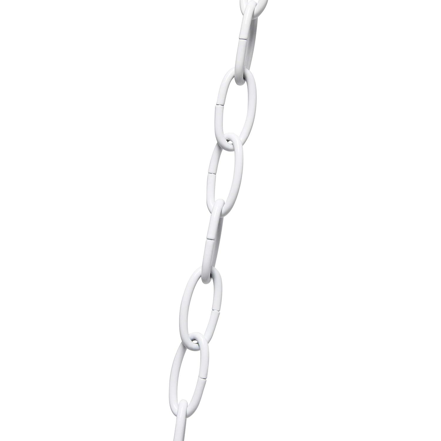 Elegant Designs 2-Light Kitchen Pot Rack with Downlights White