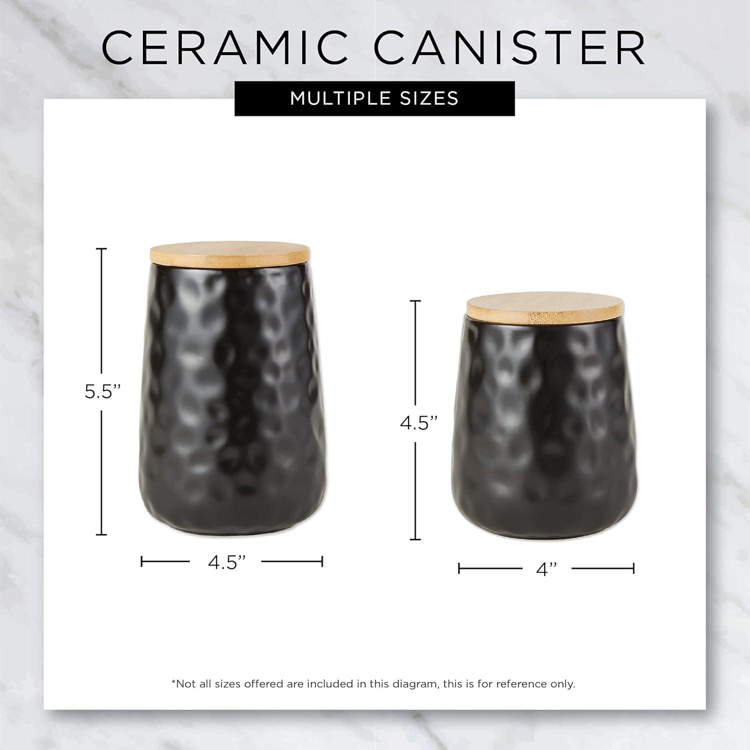 Gracie Oaks Ceramic / Porcelain Canister - Set of 2 (Set of 2)