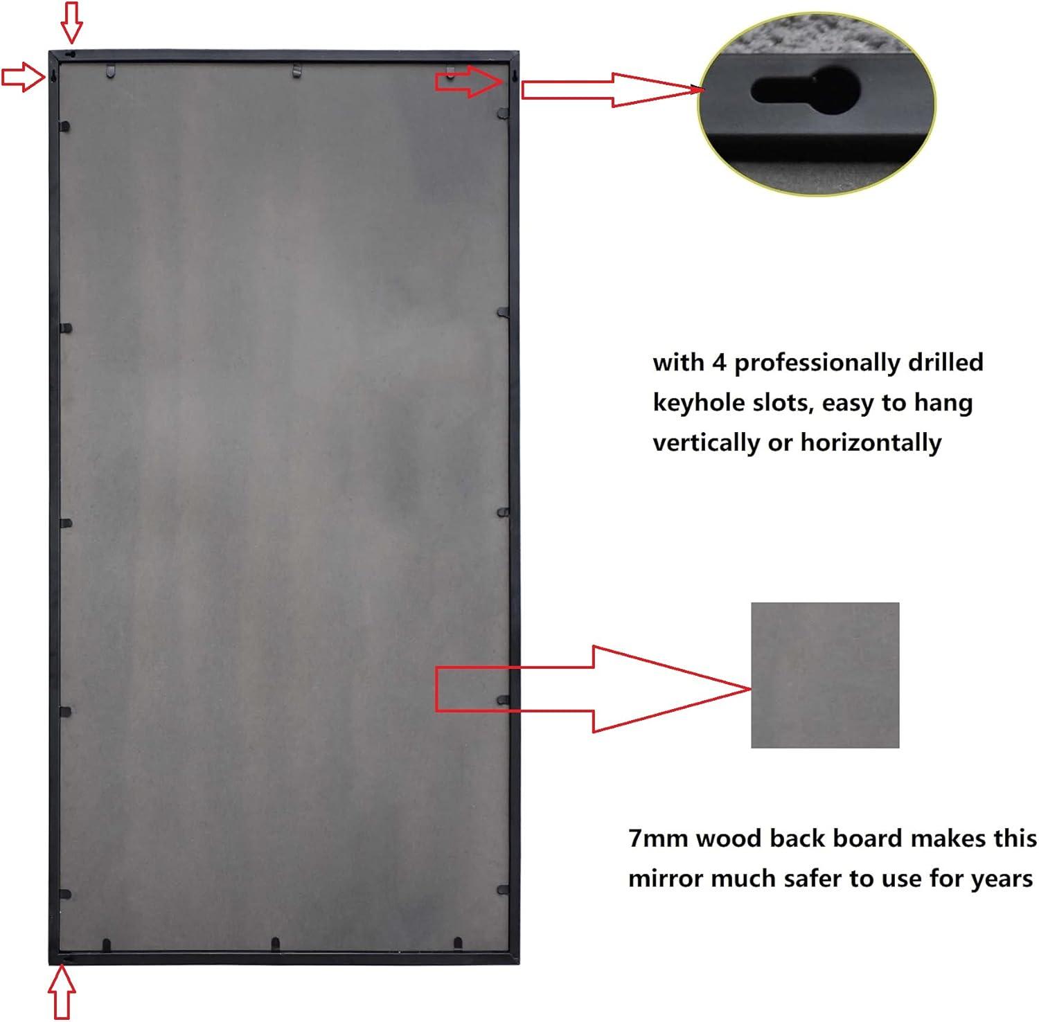 Latitude Run® Metal Flat Mirror