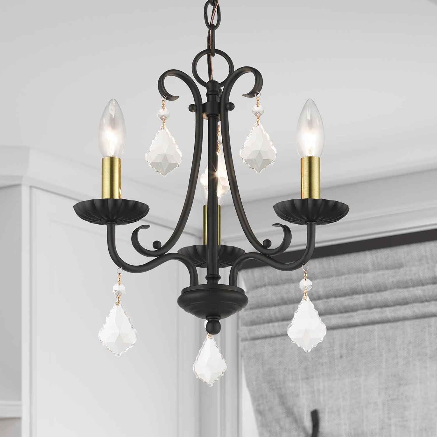 Livex Lighting Daphne 3 - Light Chandelier in  Antique Gold Leaf