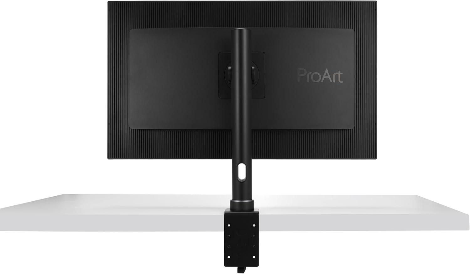 ASUS ProArt Desk Mount Kit (ACL02) - Supports Most 24" to 34" Proart Displays, C-Clamp, Mounting Base, Ergonomic Adjustments, Clean Desk Setup, Free Up Desk Space, Quick and Easy Set-up, Minimal