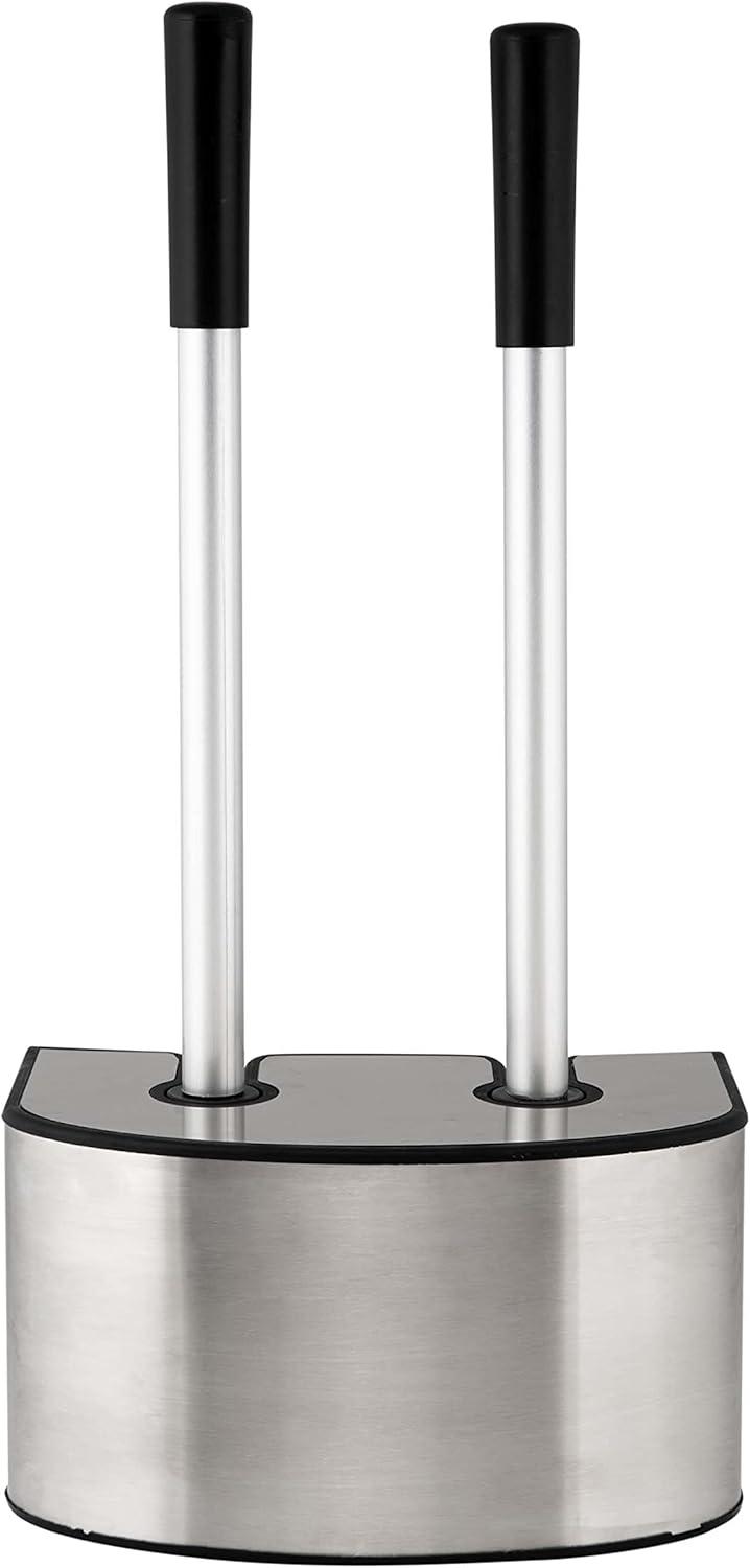 Bath Bliss Bath Bliss 2-In-1 Toilet Brush And Plunger Set In Metal