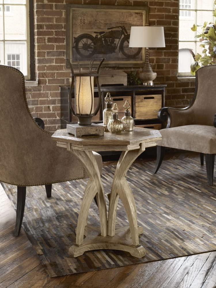 Uttermost Ranen Aged White and Mango Side Table