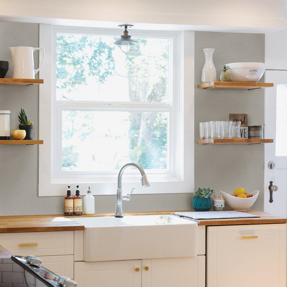 Chesapeake Freedom Off-White Subway Tile Wallpaper