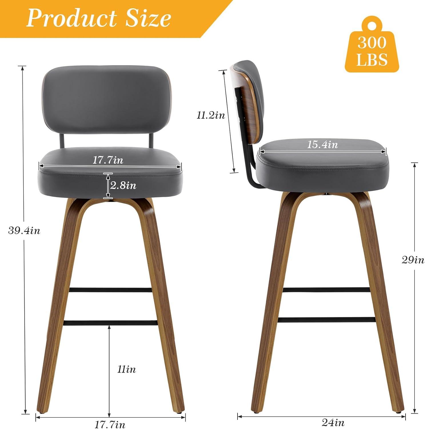 Corrigan Studio® Logreira Swivel Upholstered Counter & Bar Height Stool (Set of 2)