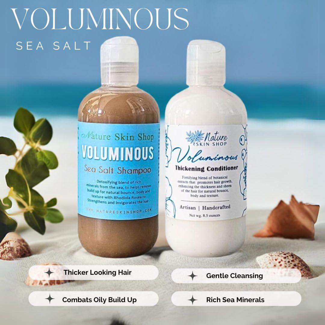 Voluminous Sea Salt Shampoo and Thickening Conditioner Set