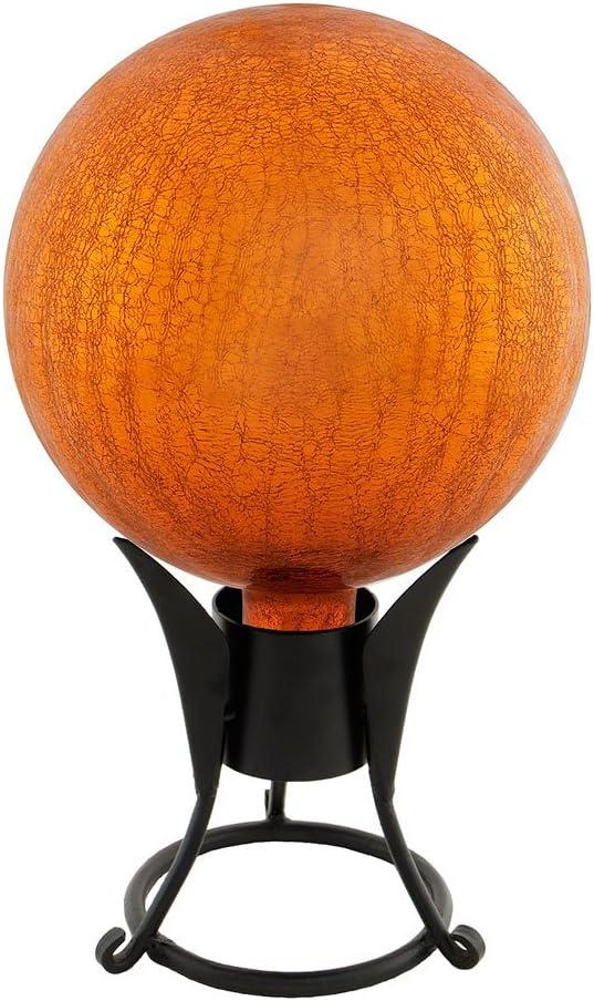 Achla G10-M-C 10 in. Gazing Globe in Mandarin with Crackle