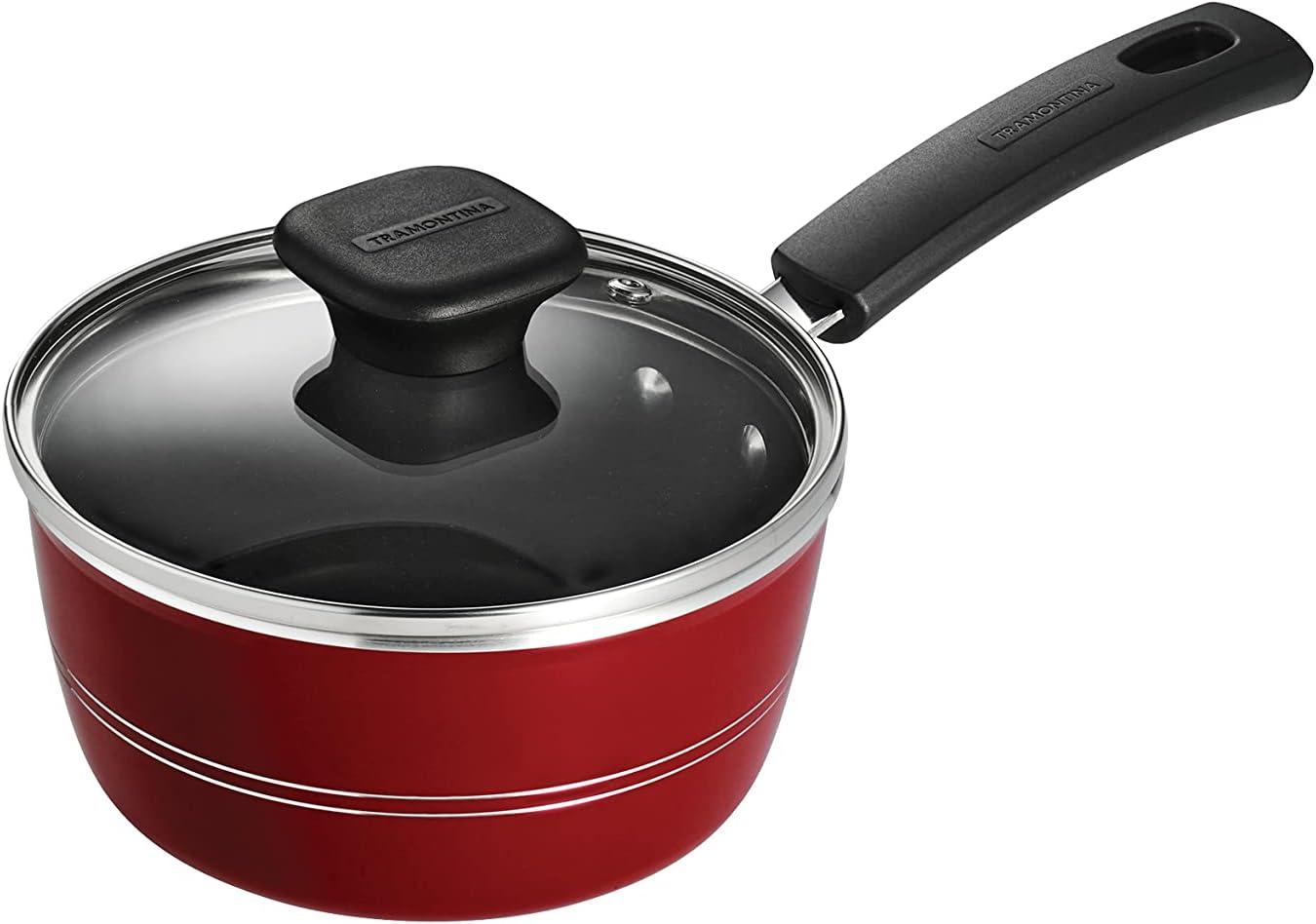 Tramontina Tramontina Sicilia 1.25 qt. Non-Stick Aluminum Sauce Pan with Lid