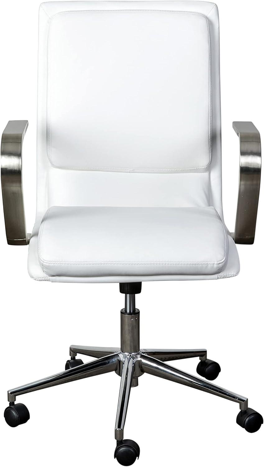 Flash Furniture Mid-Back Designer Upholstered Swivel Executive Office Chair with Armrests by Flash Furniture