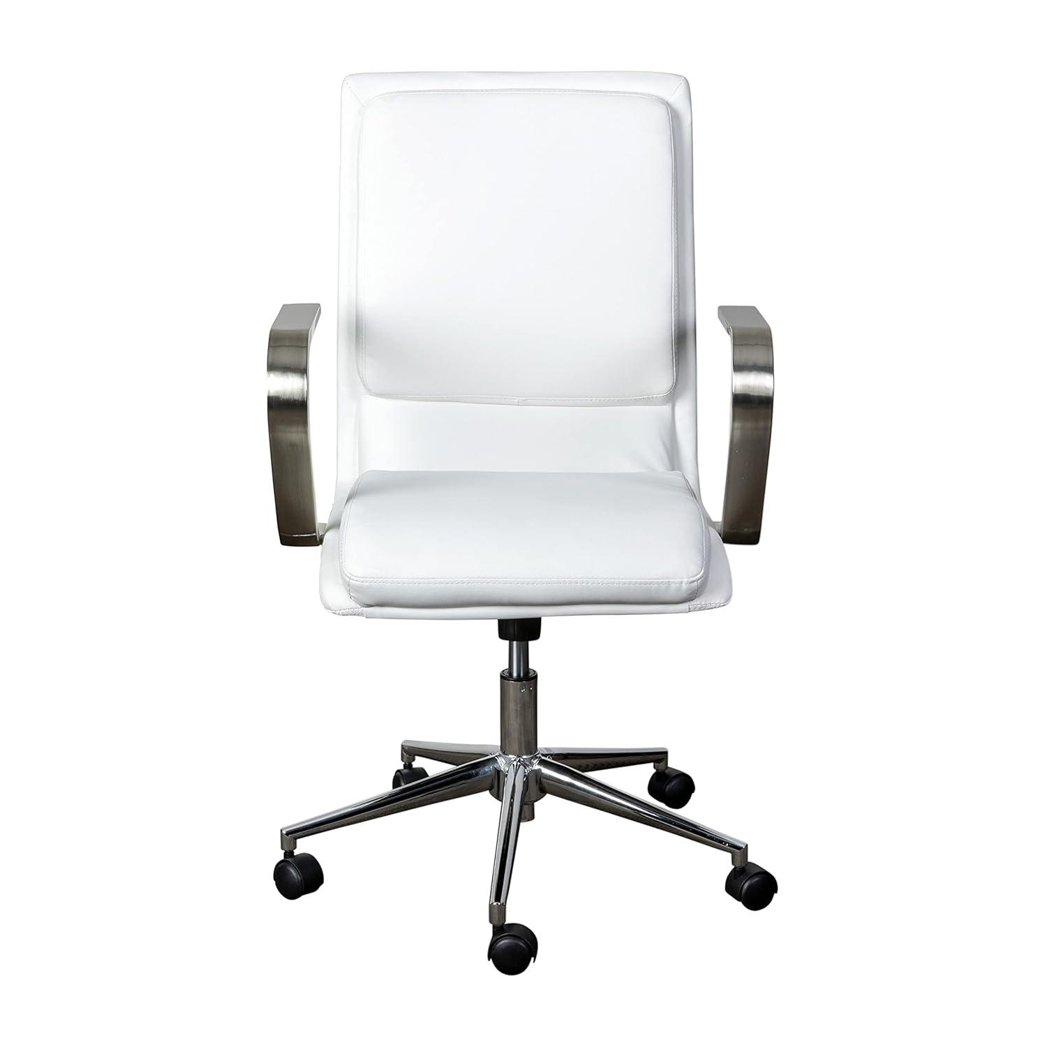 Flash Furniture Mid-Back Designer Upholstered Swivel Executive Office Chair with Armrests by Flash Furniture
