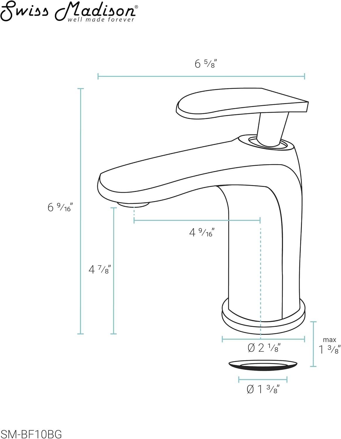 Sublime Single Hole, Single-Handle, Bathroom Faucet