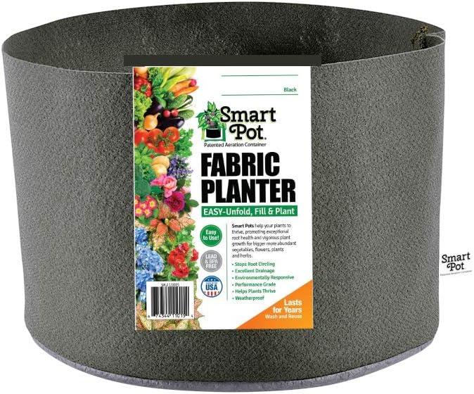 SMART POT 5 Gallon Fabric Grow Bag - Black