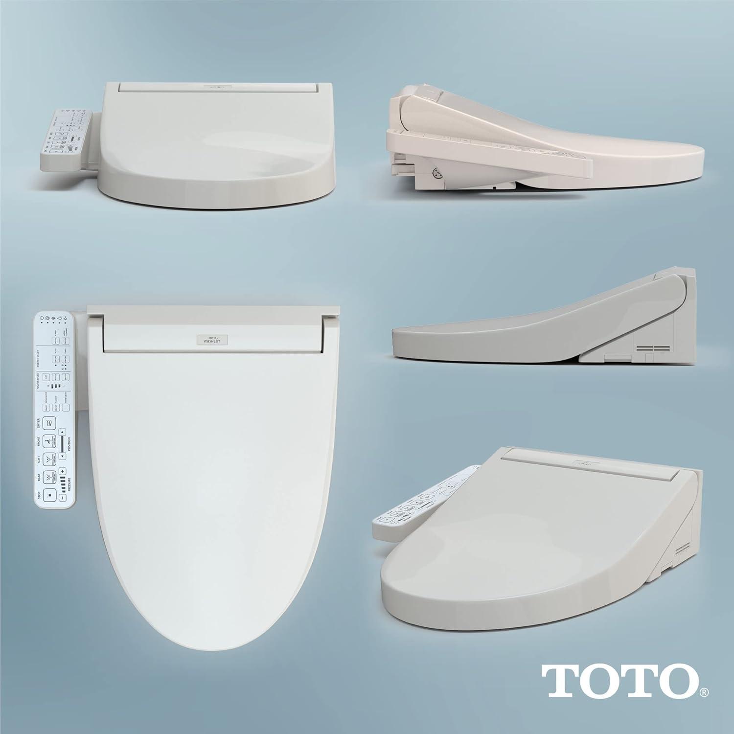 Sedona Beige Modern Electric Bidet Toilet Seat with Eco-Friendly Features