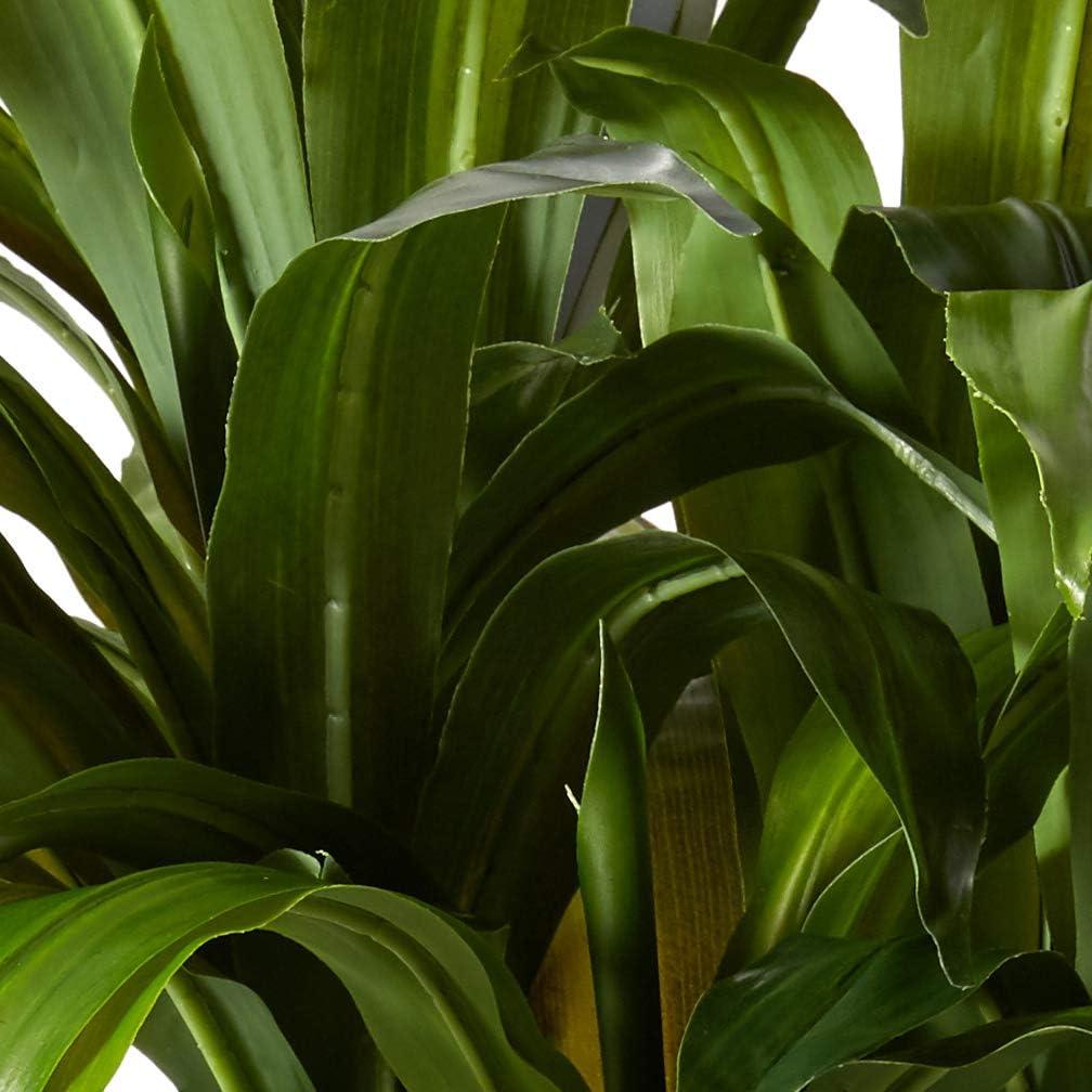 Nearly Natural 4-ft Corn Stalk Dracaena Silk Plant (Real Touch)