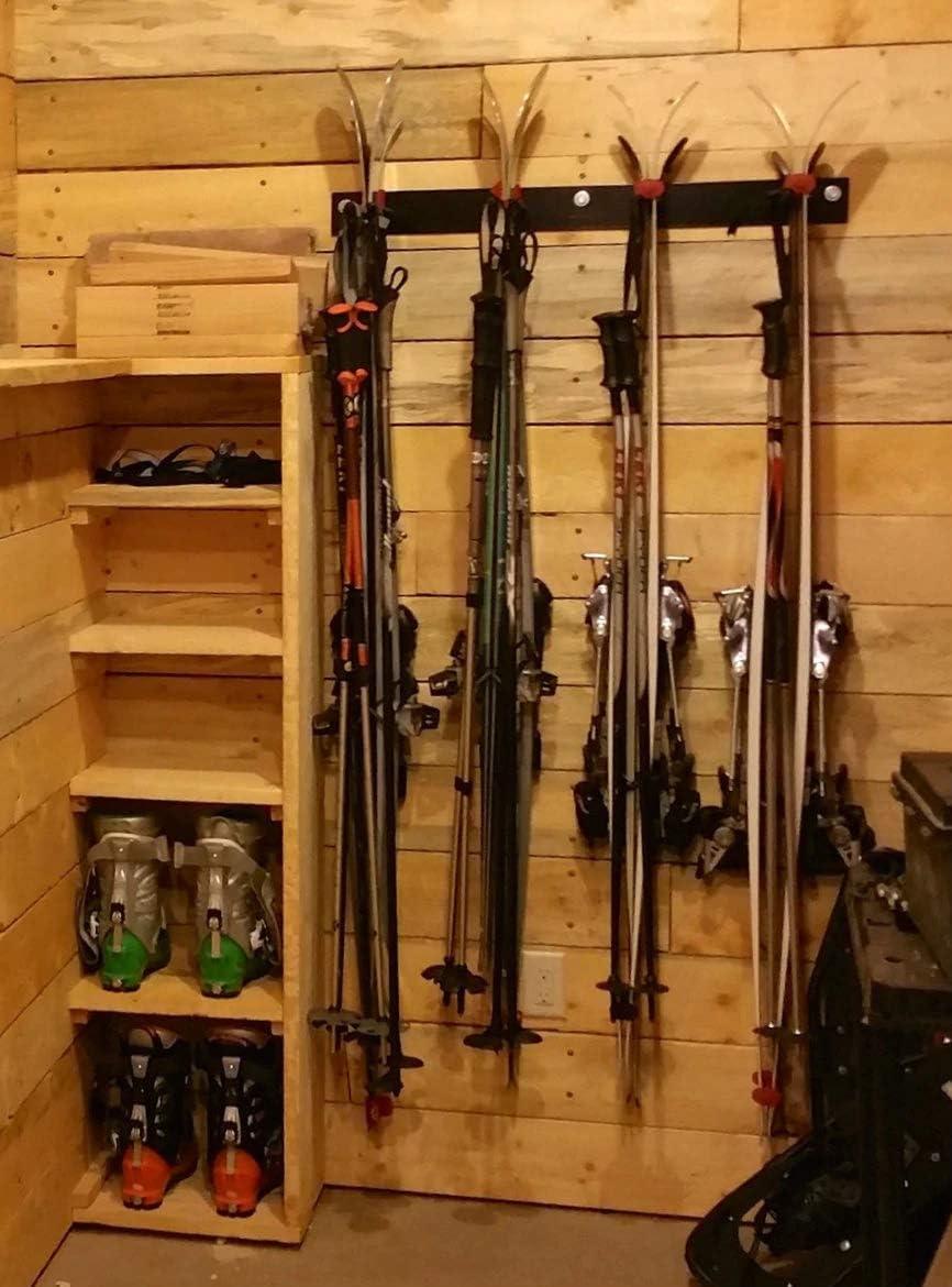 StoreYourBoard Snowbasin Ski Storage Rack | Holds 16 Pairs of Skis