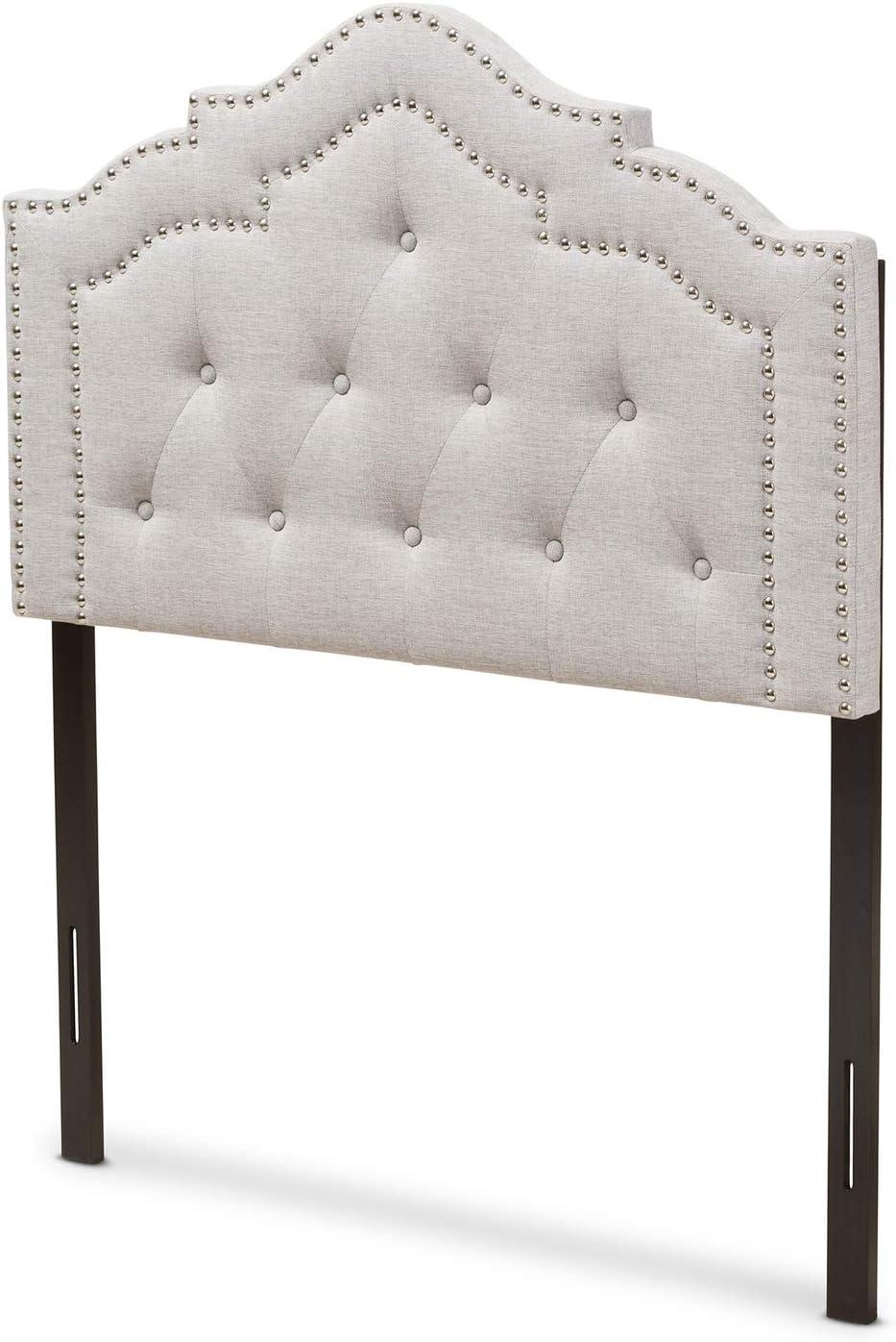 Baxton Studio Edith Modern and Contemporary Greyish Beige Fabric Twin Size Headboard,Wholesale Interiors