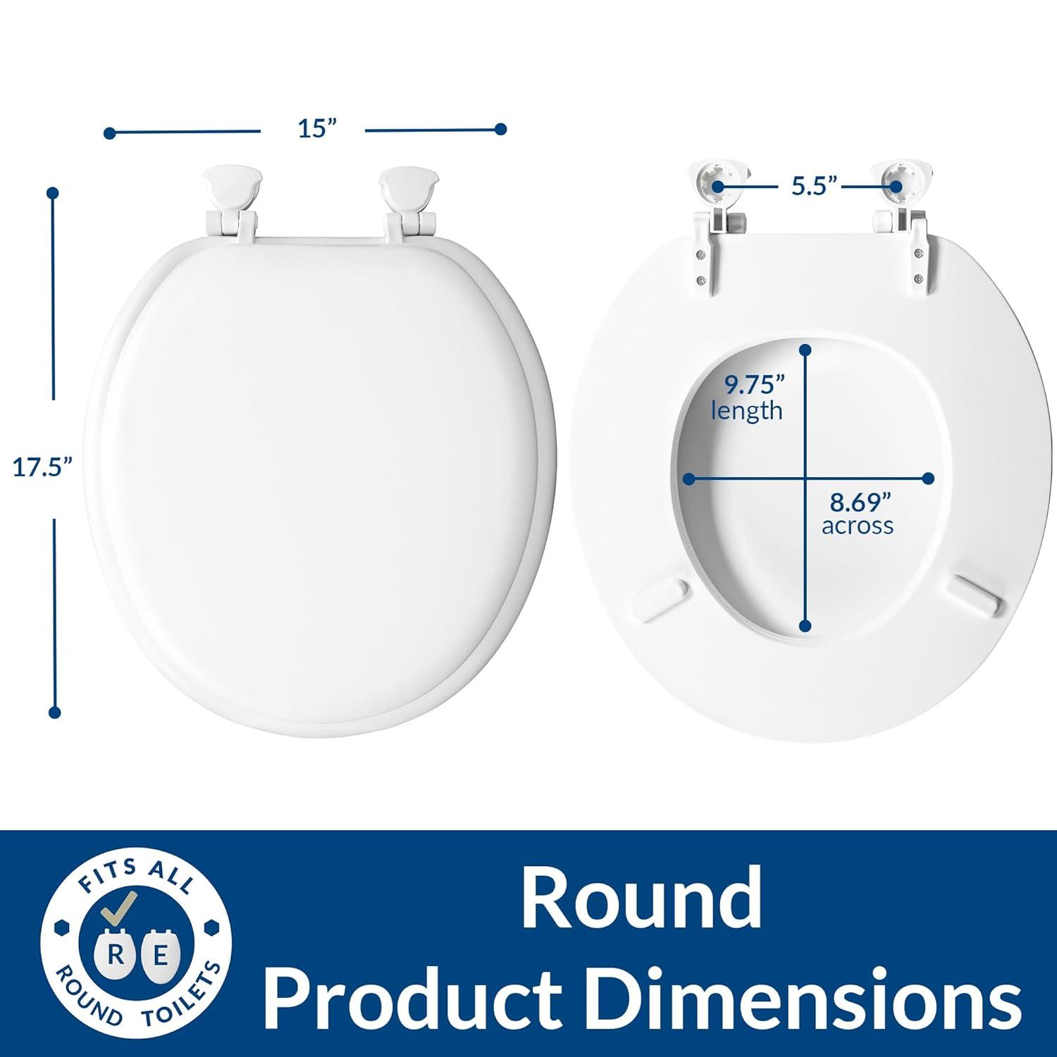 Bemis Round Toilet Seat and Lid 15EC 034