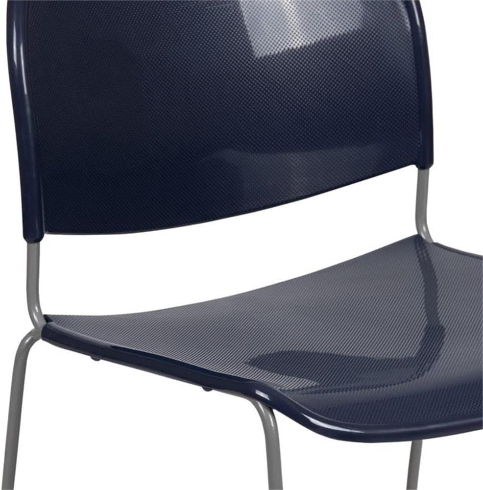 Flash Furniture HERCULES Series 880 lb. Capacity Ultra-Compact Stack Chair with Metal Frame