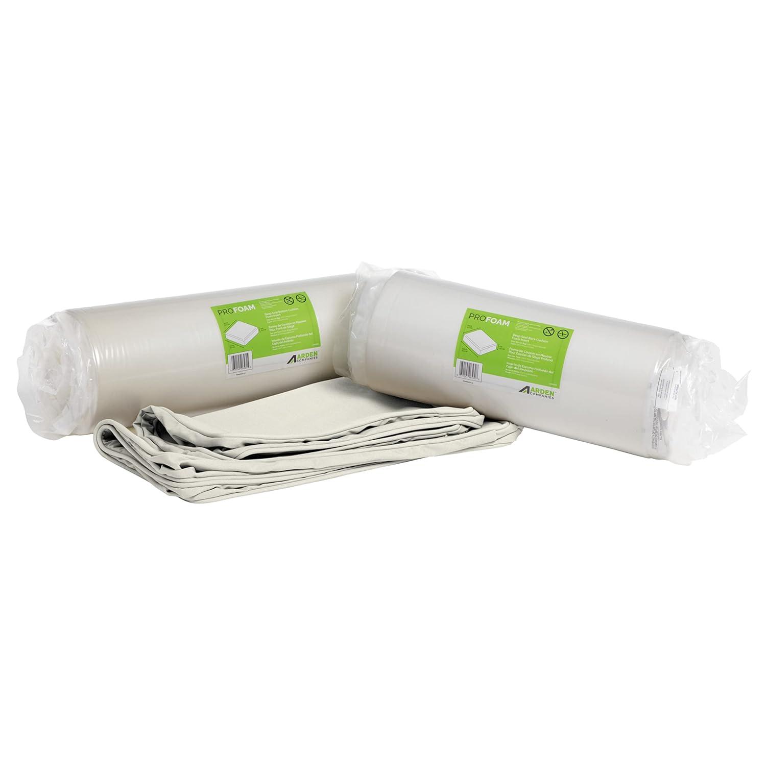 ARDEN ProFoam Performance Outdoor Deep Seating Cushion Set 22 x 22, Sand Cream