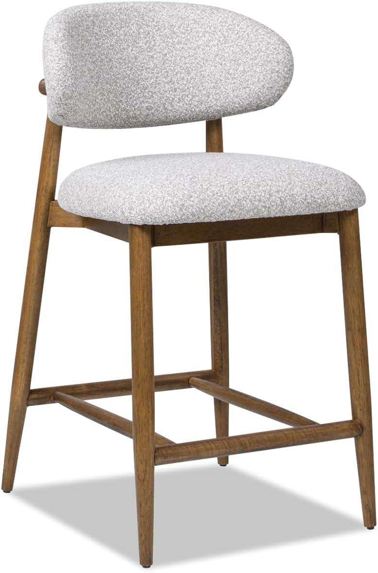 Jennifer Taylor Home Locke 26.5" Modern Upholstered Counter Stool with Wood Frame